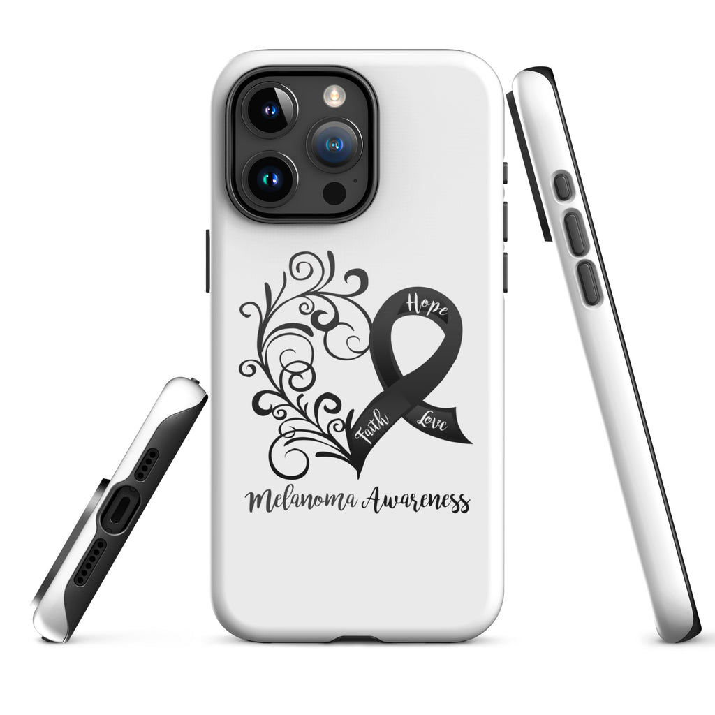 Melanoma Awareness Heart Tough Case for iPhone® (Several Models Available)(NON-RETURNABLE)