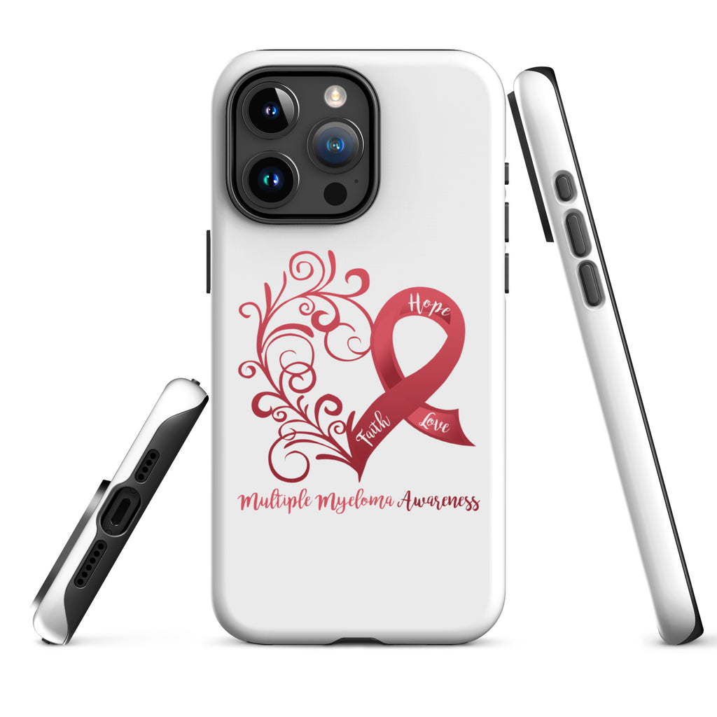 Multiple Myeloma Awareness Heart Tough Case for iPhone® (Several Models Available)(NON-RETURNABLE)