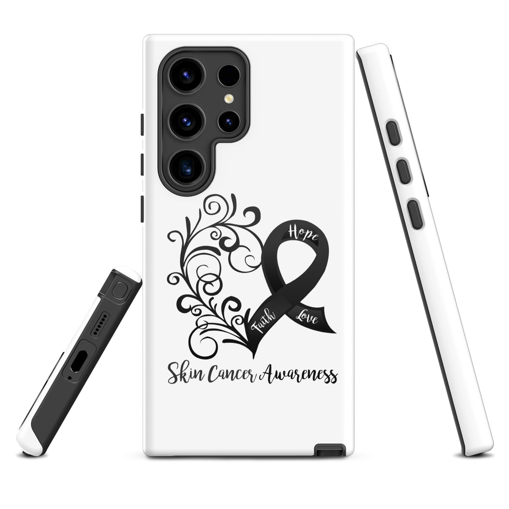 Skin Cancer Awareness Heart Tough case for Samsung® (Several Models Available)(NON-RETURNABLE)