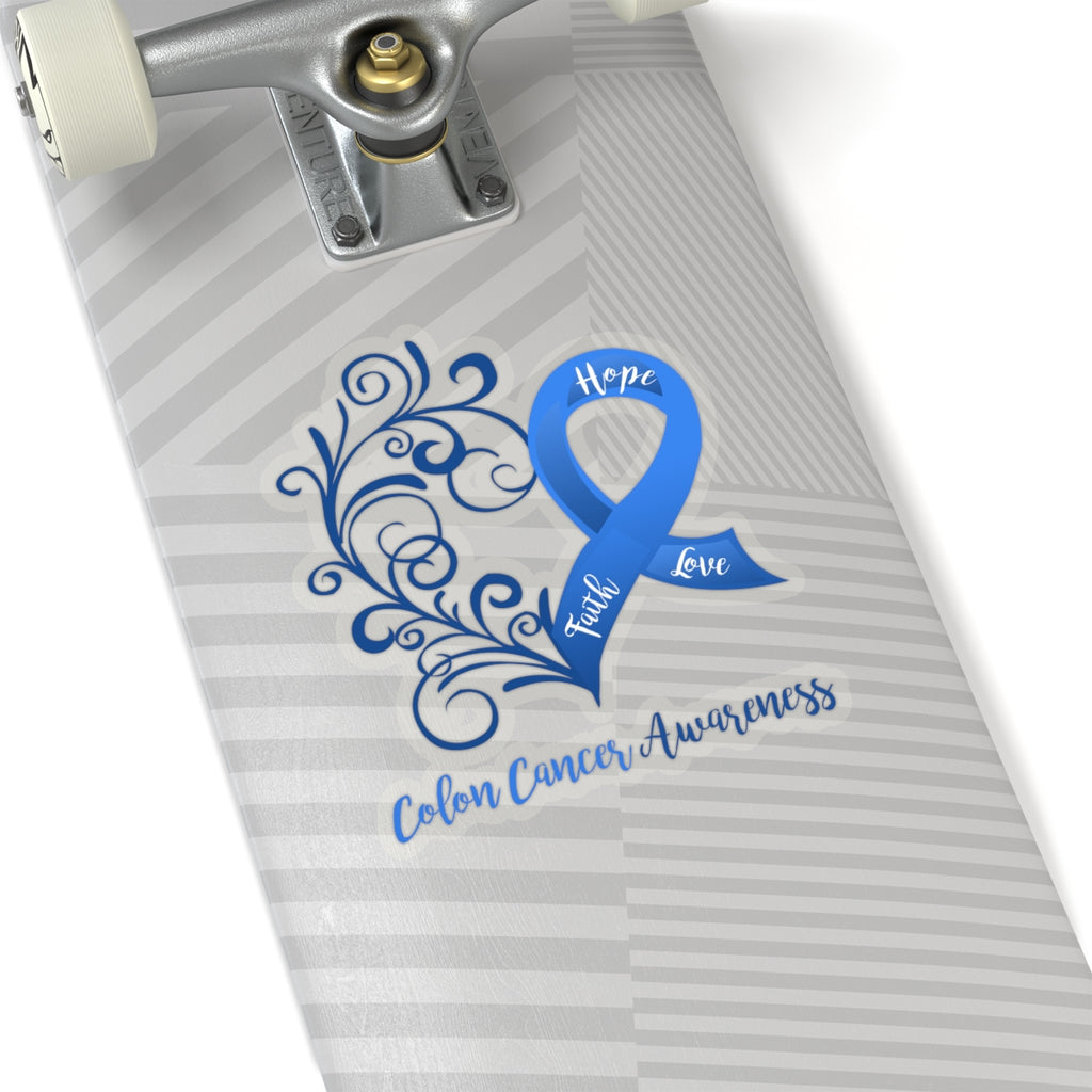 Colon Cancer Awareness Car Sticker (6 X 6)