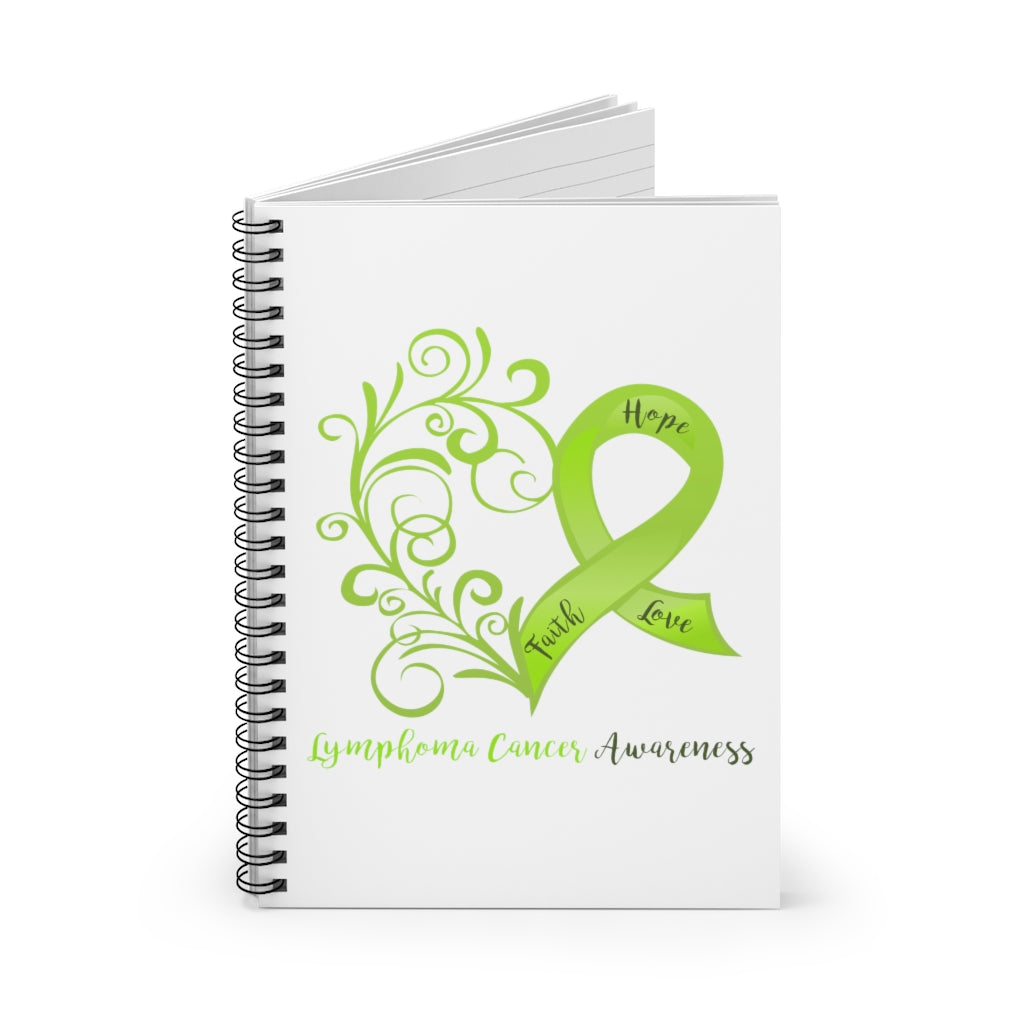 Lymphoma Awareness Spiral Journal - Ruled Line
