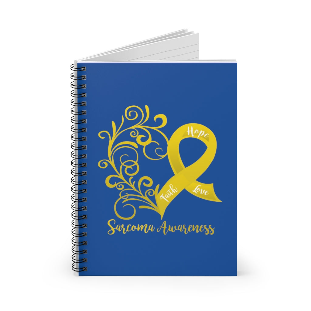 Sarcoma Awareness Royal Blue Spiral Journal - Ruled Line