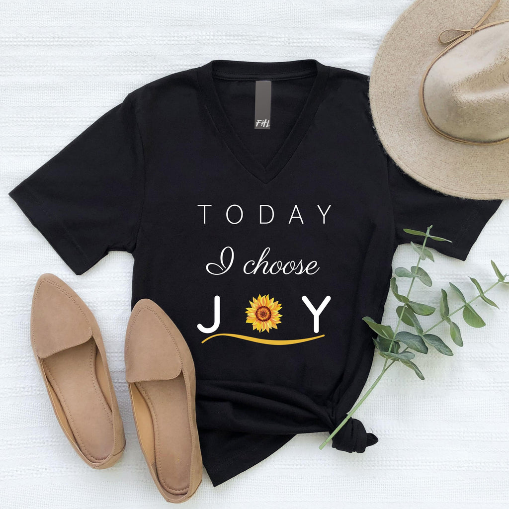 Today I Choose Joy V-Neck T-Shirt