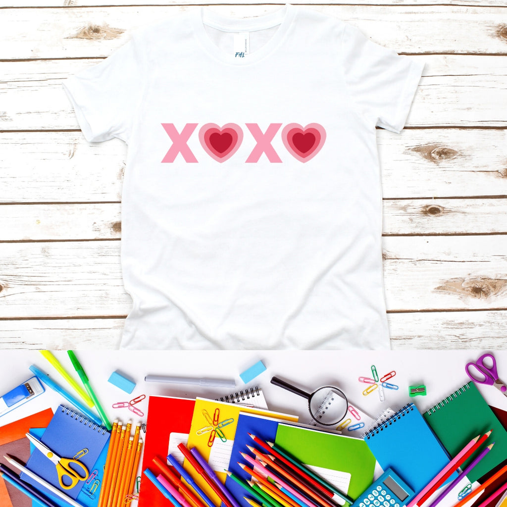 Valentine's XOXO Heart Youth Short Sleeve T-Shirt
