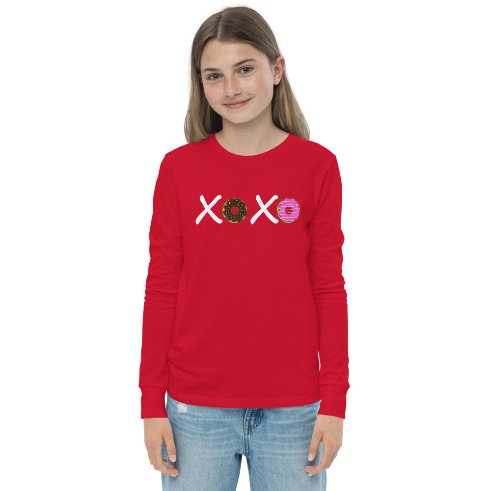 XOXO Donuts Youth Long Sleeve Tee (Several Colors Available)