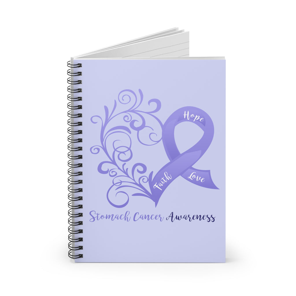 Stomach Cancer Awareness "Periwinkle Blue" Spiral Journal - Ruled Line