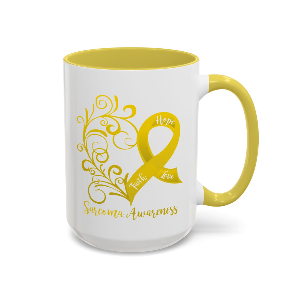 Sarcoma Awareness Heart 15oz Mug