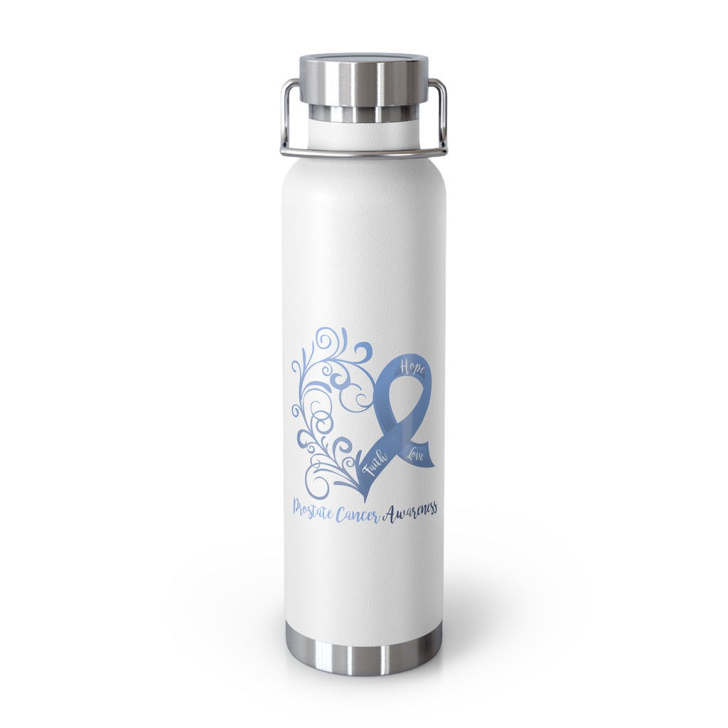 Prostate Cancer Awareness Heart Copper Vacuum Insulated Bottle, 22oz