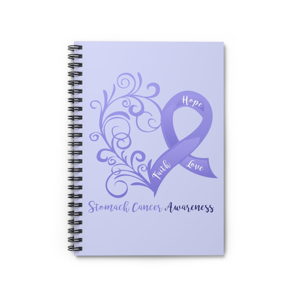 Stomach Cancer Awareness "Periwinkle Blue" Spiral Journal - Ruled Line