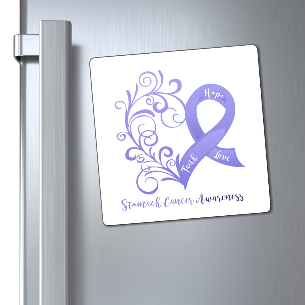 Stomach Cancer Awareness Magnet (White Background) (3 Sizes Available)