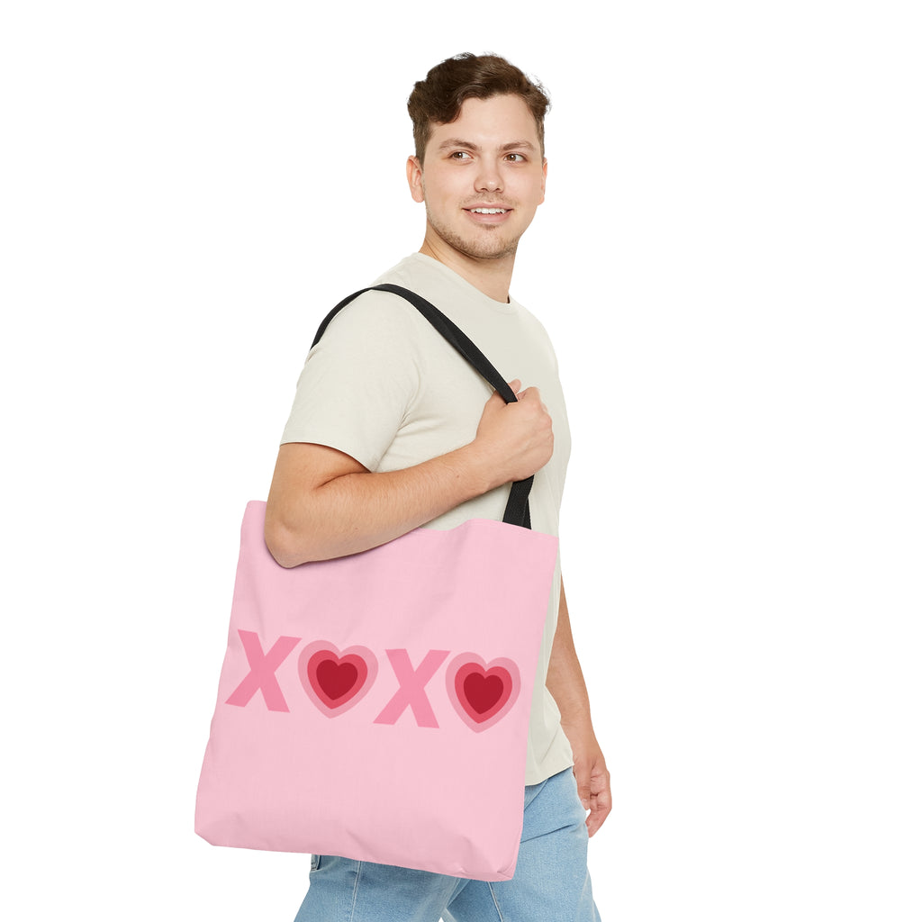 Valentines XOXO Heart Large Tote Bag