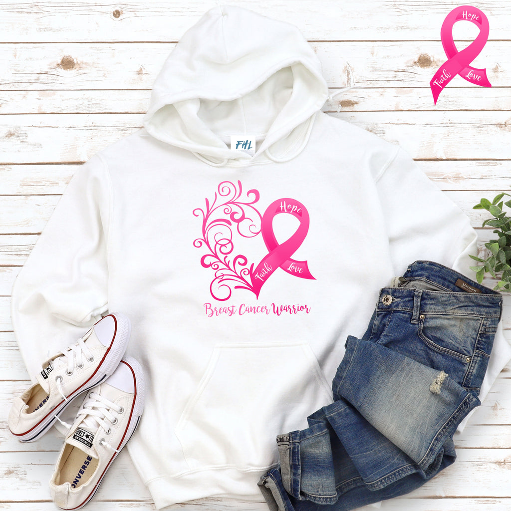 Breast Cancer "Warrior" Hoodie (Several Colors Available)