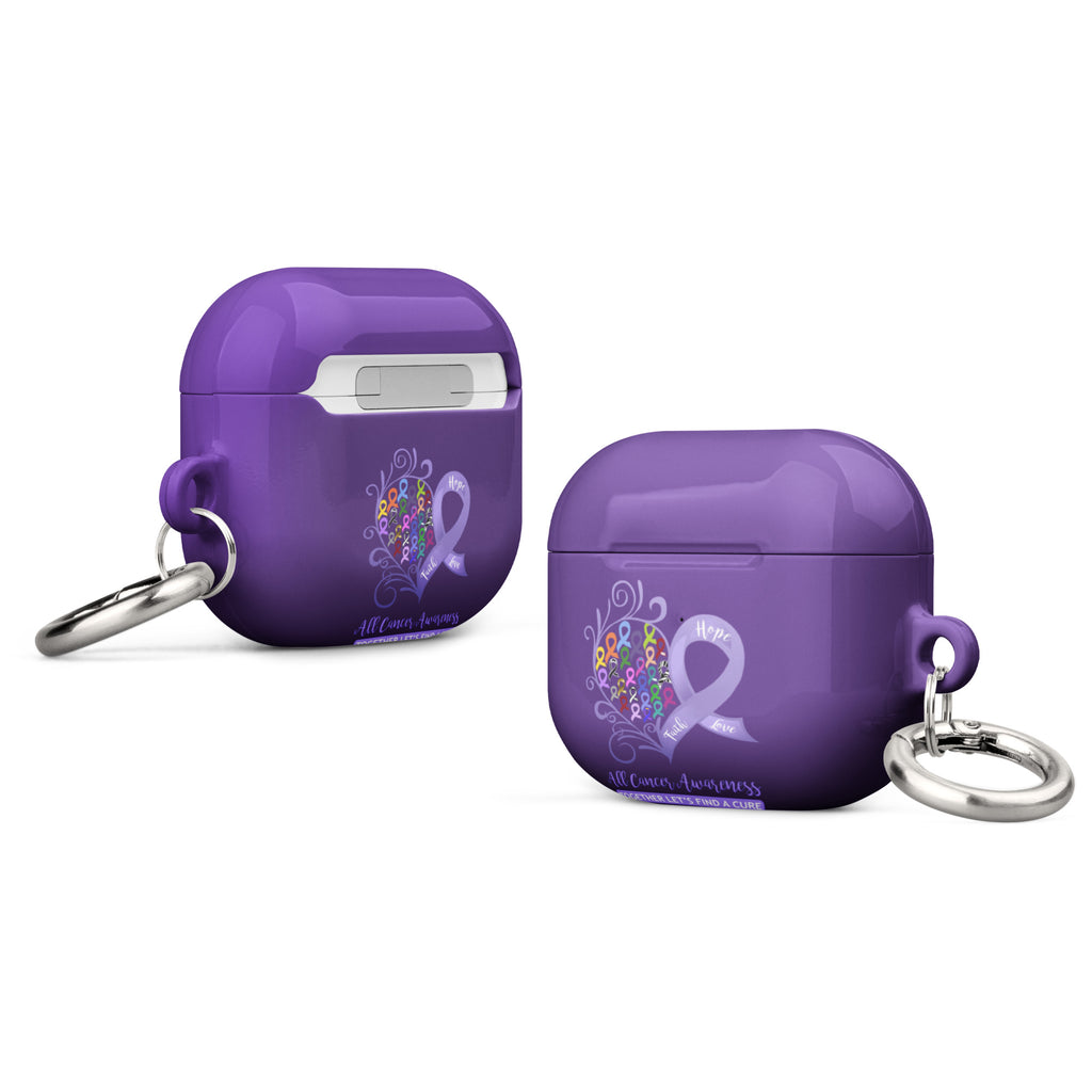 All Cancer Awareness Heart "Purple" Case for AirPods®