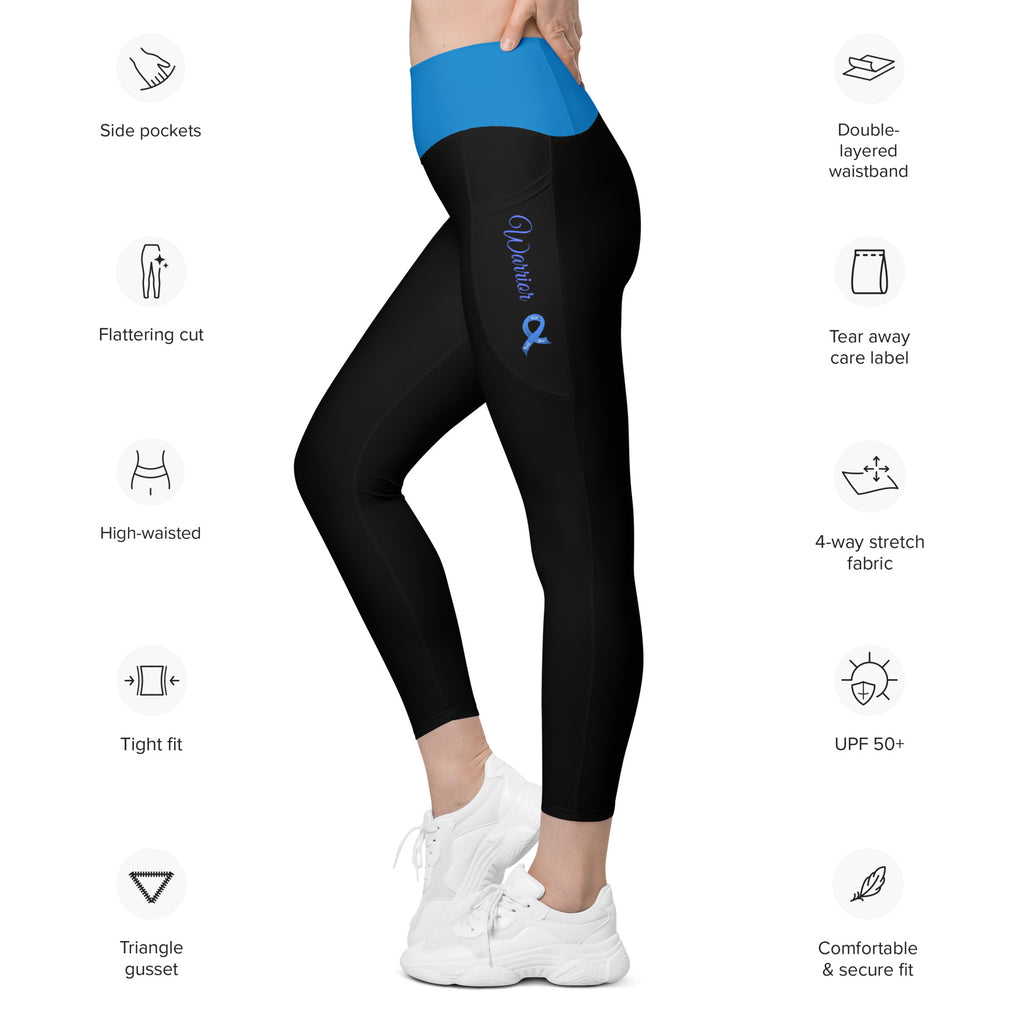 Colon Cancer "Warrior" Leggings with Pockets