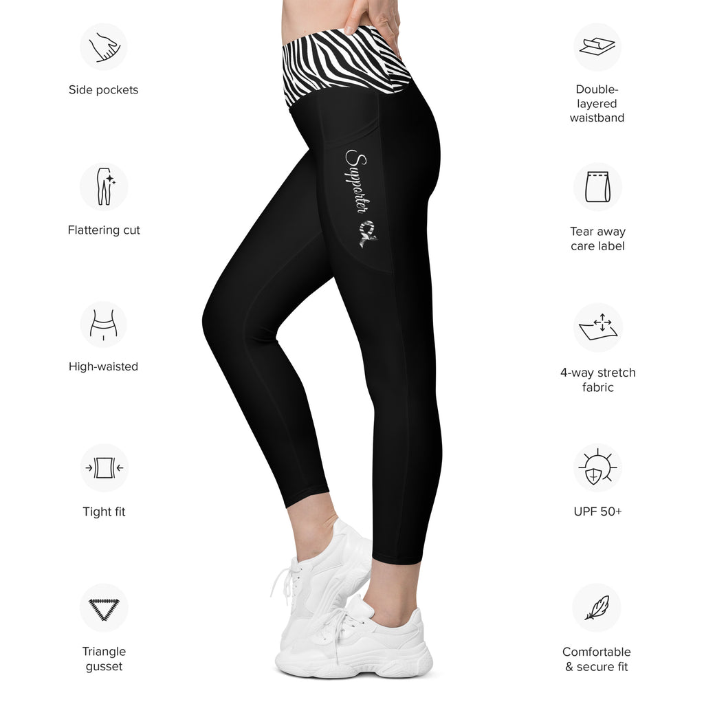 Ampullary Cancer "Supporter" Leggings with Pockets