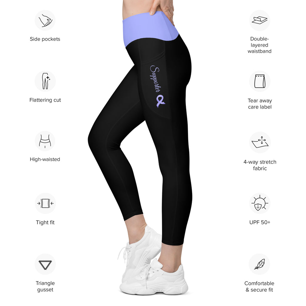 Esophageal Cancer "Supporter" Leggings with Pockets