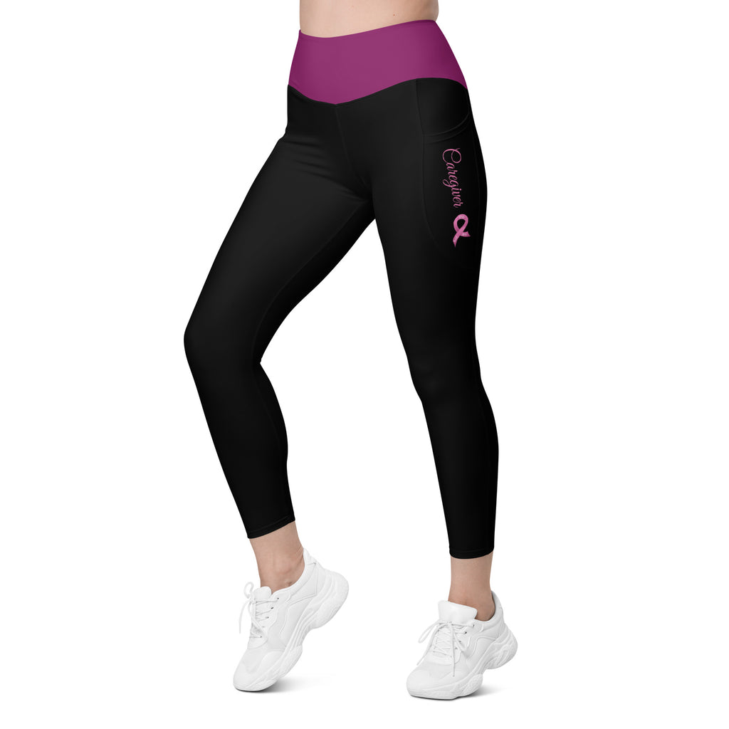 Cancer Caregiver Leggings with Pockets (Sizes 2SX - 6X)
