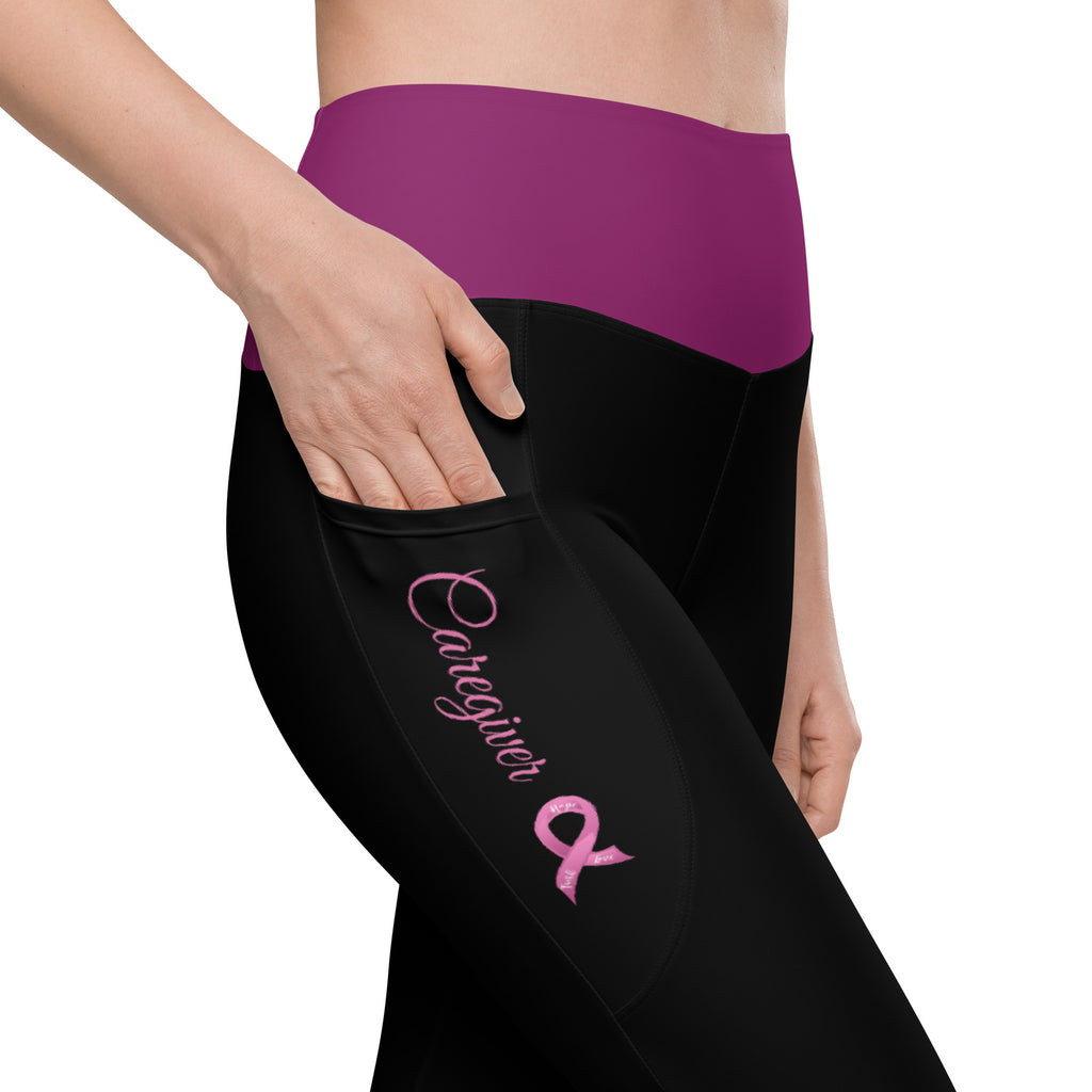 Cancer Caregiver Leggings with Pockets (Sizes 2SX - 6X)