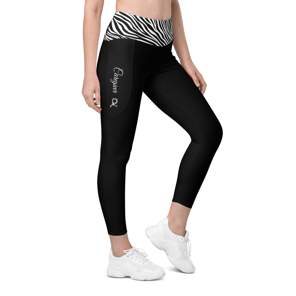 Carcinoid Cancer "Caregiver" Leggings with Pockets