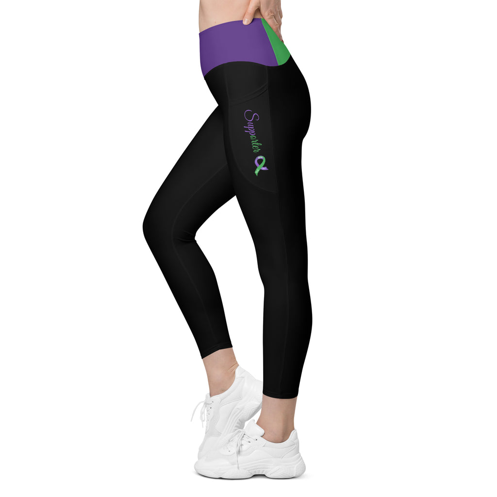 Anal Cancer "Supporter" Leggings with pockets