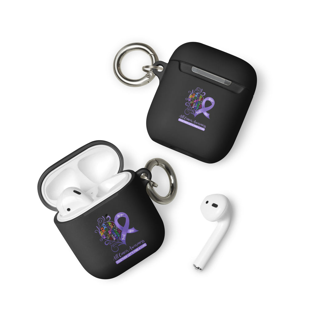 All Cancer Awareness Heart Rubber Case for AirPods®