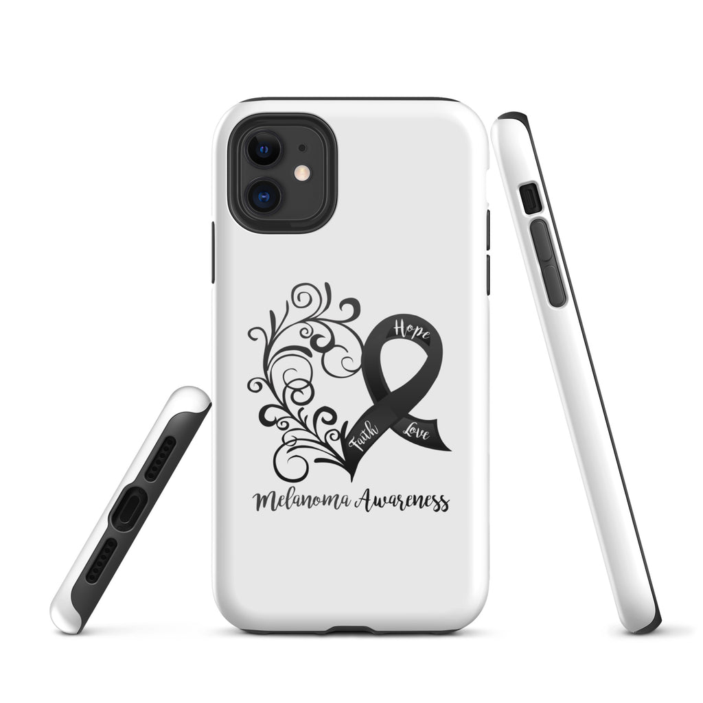 Melanoma Awareness Heart Tough Case for iPhone® (Several Models Available)(NON-RETURNABLE)