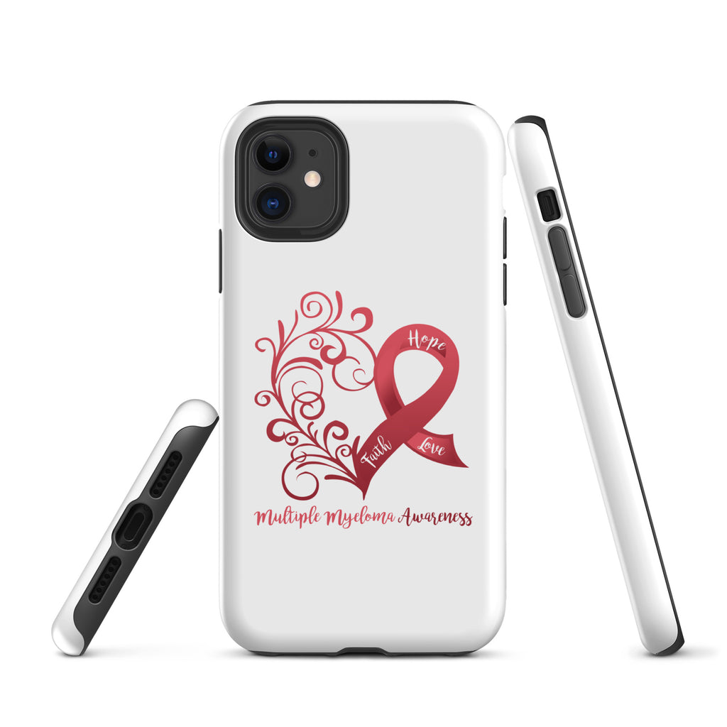 Multiple Myeloma Awareness Heart Tough Case for iPhone® (Several Models Available)(NON-RETURNABLE)