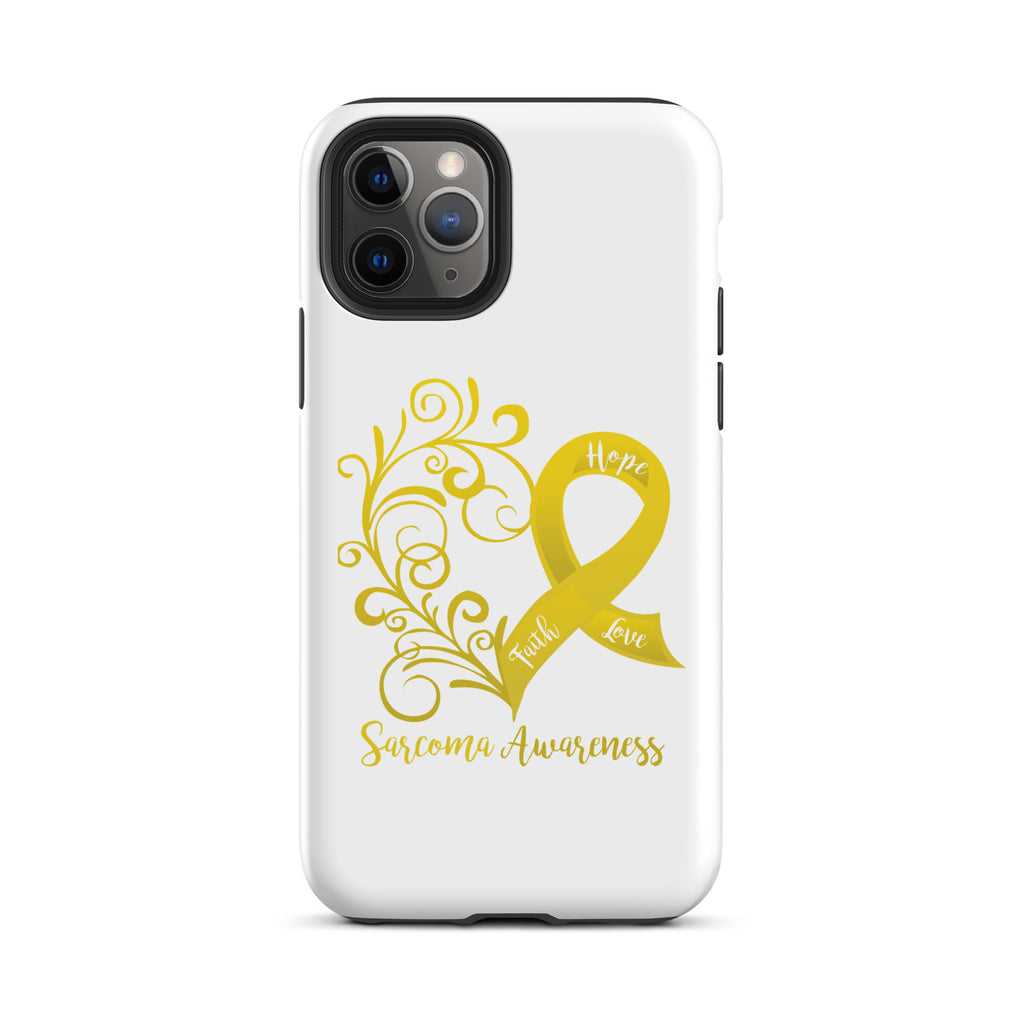 Sarcoma Awareness Heart Tough Case for iPhone® (Several Models Available) (NON-RETURNABLE)