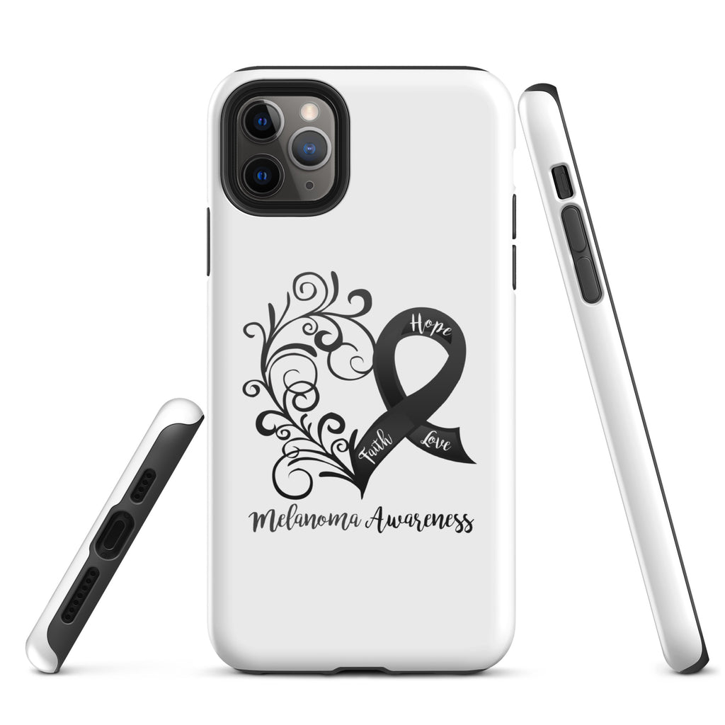 Melanoma Awareness Heart Tough Case for iPhone® (Several Models Available)(NON-RETURNABLE)