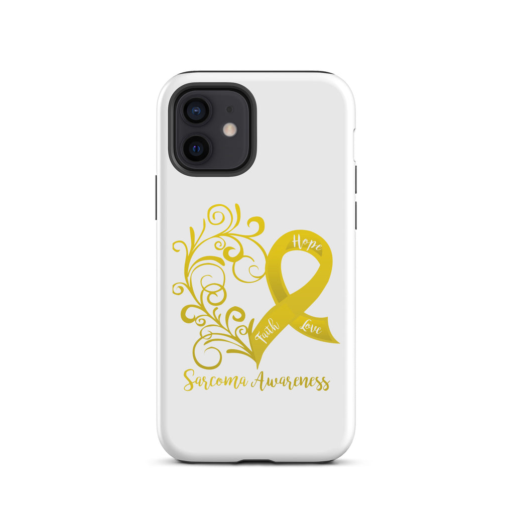 Sarcoma Awareness Heart Tough Case for iPhone® (Several Models Available) (NON-RETURNABLE)