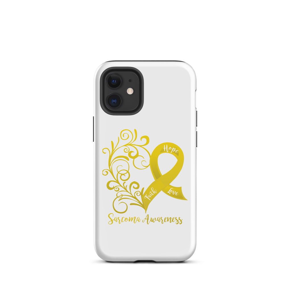 Sarcoma Awareness Heart Tough Case for iPhone® (Several Models Available) (NON-RETURNABLE)