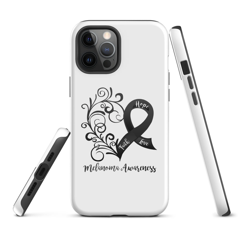 Melanoma Awareness Heart Tough Case for iPhone® (Several Models Available)(NON-RETURNABLE)