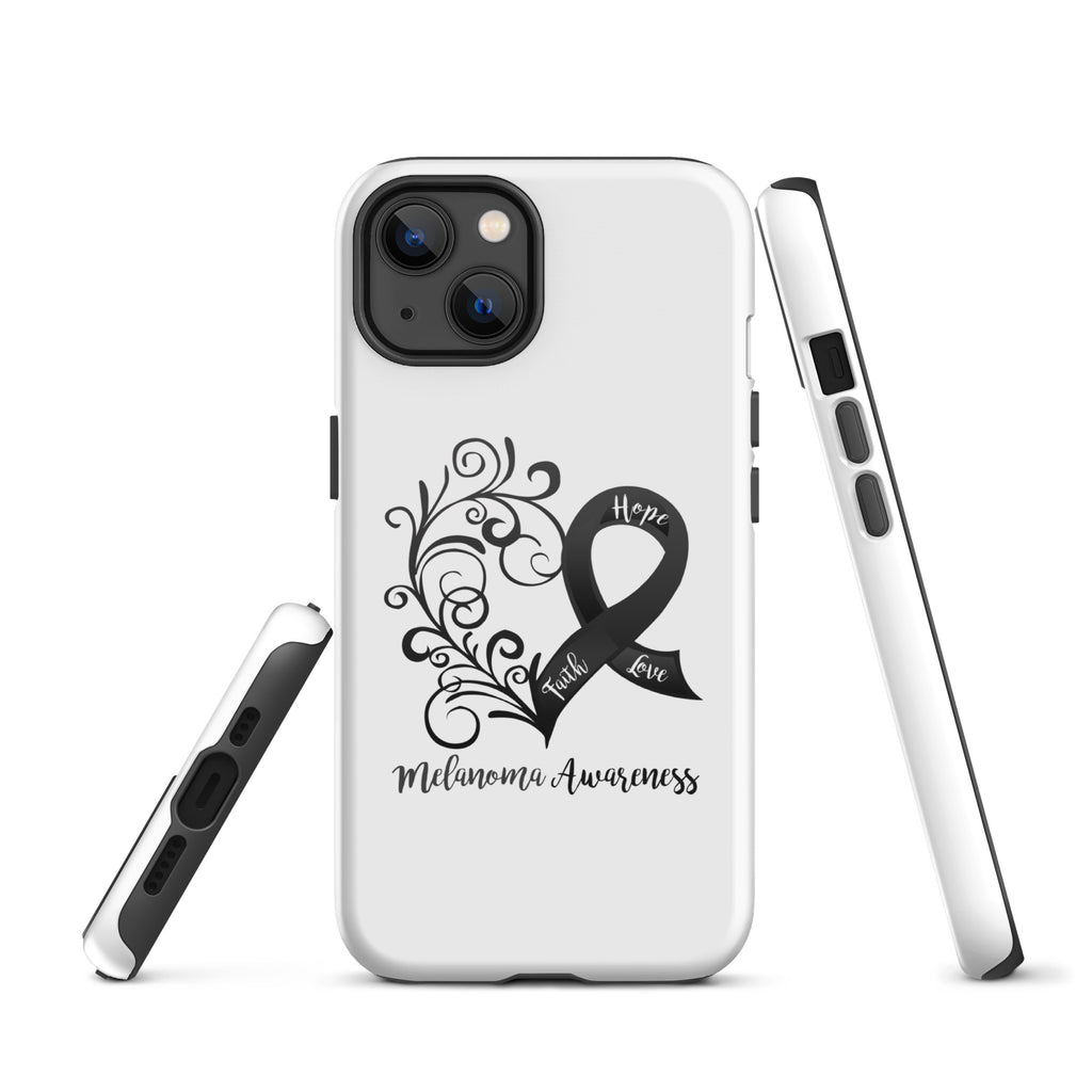 Melanoma Awareness Heart Tough Case for iPhone® (Several Models Available)(NON-RETURNABLE)