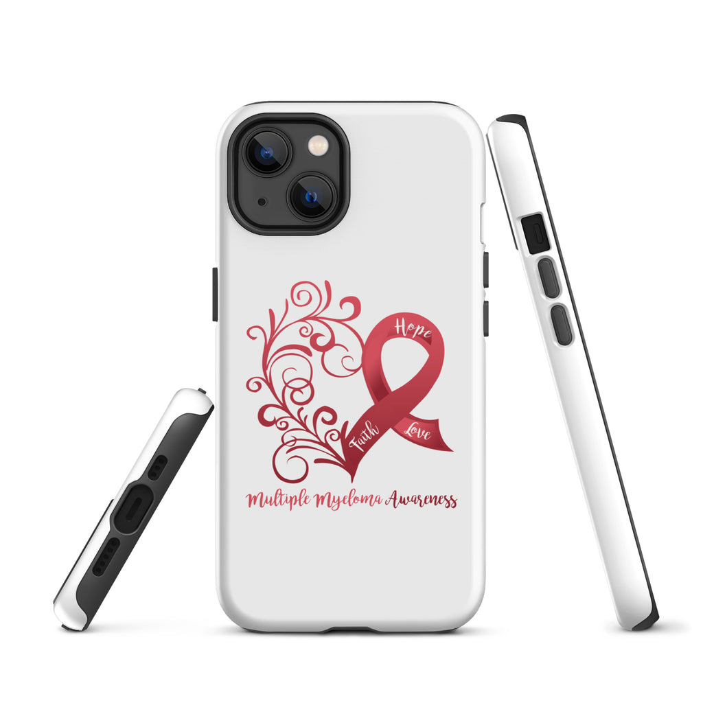 Multiple Myeloma Awareness Heart Tough Case for iPhone® (Several Models Available)(NON-RETURNABLE)