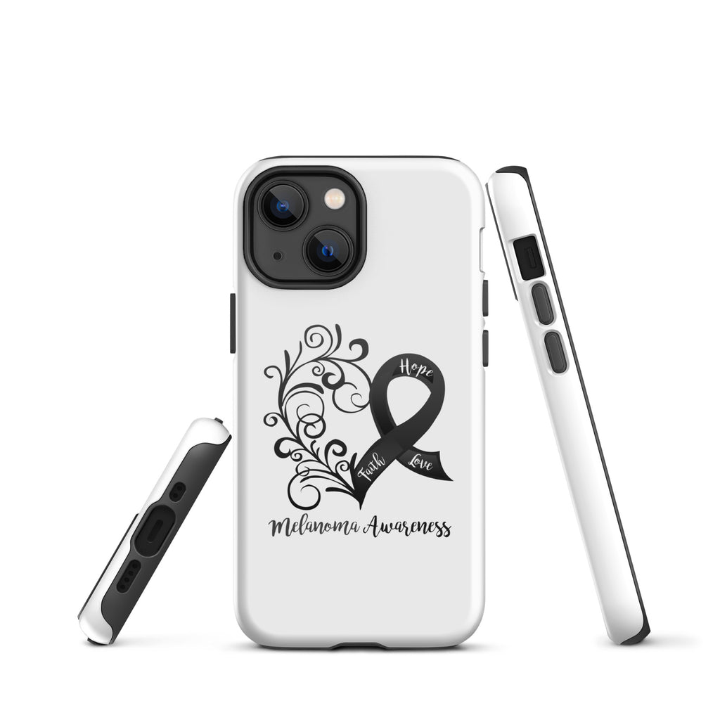 Melanoma Awareness Heart Tough Case for iPhone® (Several Models Available)(NON-RETURNABLE)