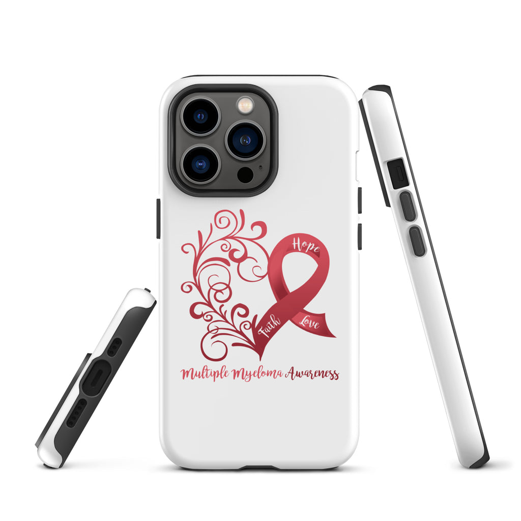 Multiple Myeloma Awareness Heart Tough Case for iPhone® (Several Models Available)(NON-RETURNABLE)