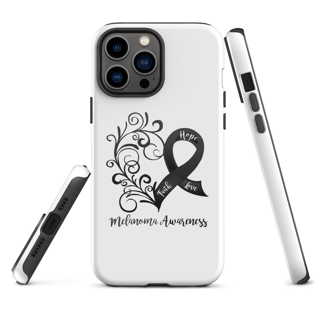 Melanoma Awareness Heart Tough Case for iPhone® (Several Models Available)(NON-RETURNABLE)