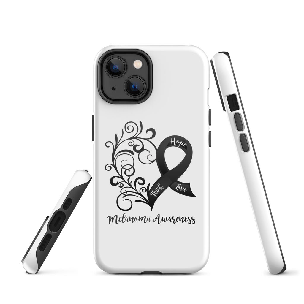 Melanoma Awareness Heart Tough Case for iPhone® (Several Models Available)(NON-RETURNABLE)