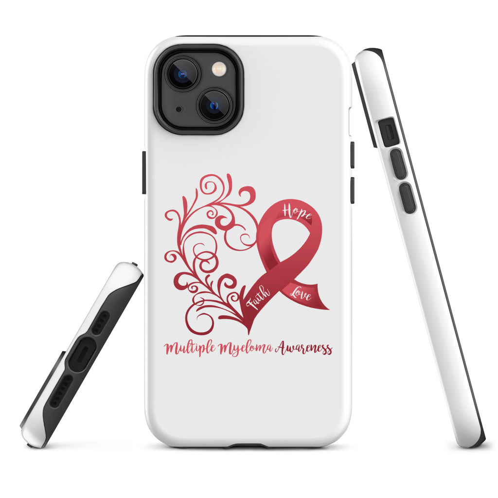 Multiple Myeloma Awareness Heart Tough Case for iPhone® (Several Models Available)(NON-RETURNABLE)