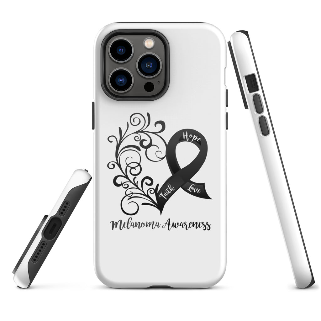 Melanoma Awareness Heart Tough Case for iPhone® (Several Models Available)(NON-RETURNABLE)