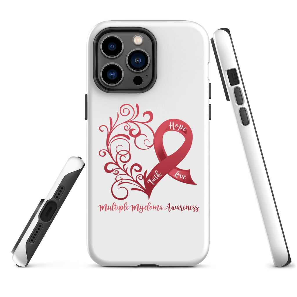 Multiple Myeloma Awareness Heart Tough Case for iPhone® (Several Models Available)(NON-RETURNABLE)