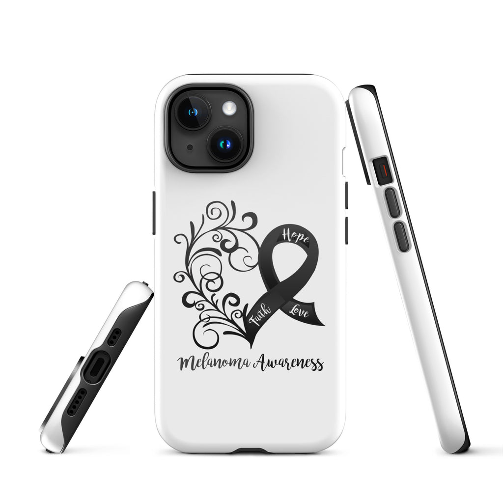 Melanoma Awareness Heart Tough Case for iPhone® (Several Models Available)(NON-RETURNABLE)