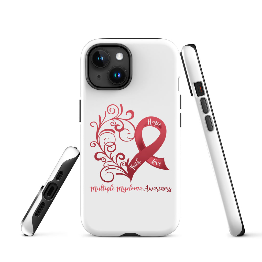 Multiple Myeloma Awareness Heart Tough Case for iPhone® (Several Models Available)(NON-RETURNABLE)