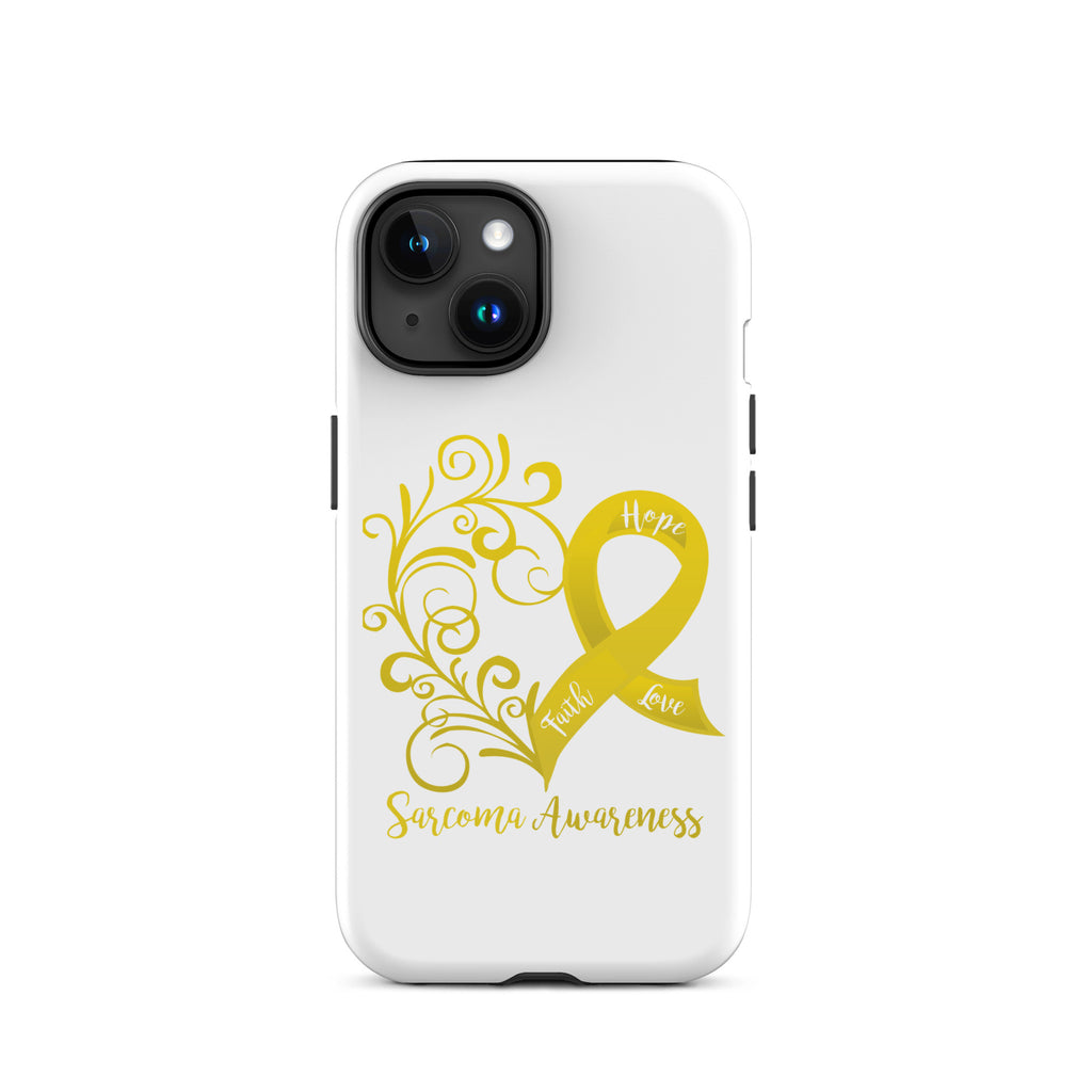 Sarcoma Awareness Heart Tough Case for iPhone® (Several Models Available) (NON-RETURNABLE)