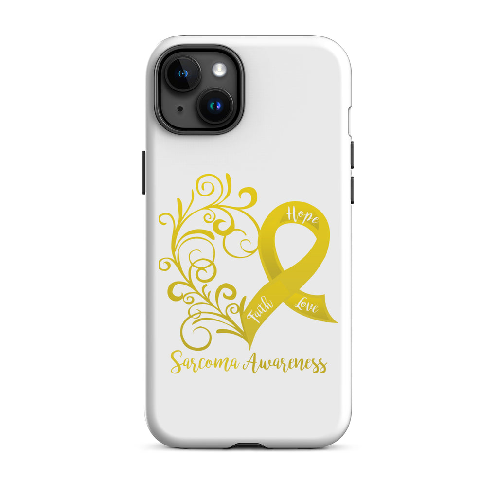 Sarcoma Awareness Heart Tough Case for iPhone® (Several Models Available) (NON-RETURNABLE)