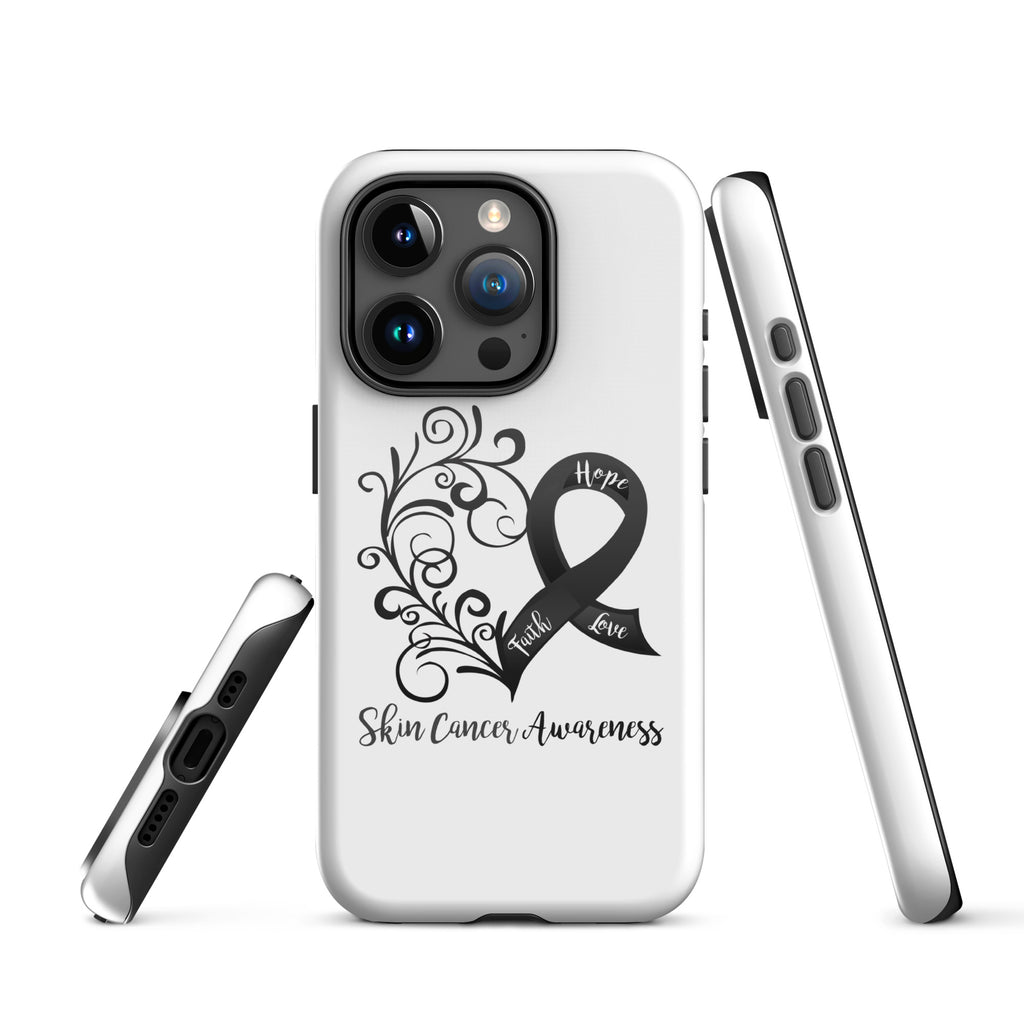 Skin Cancer Awareness Heart Tough Case for iPhone® (Several Models Available)(NON-RETURNABLE)
