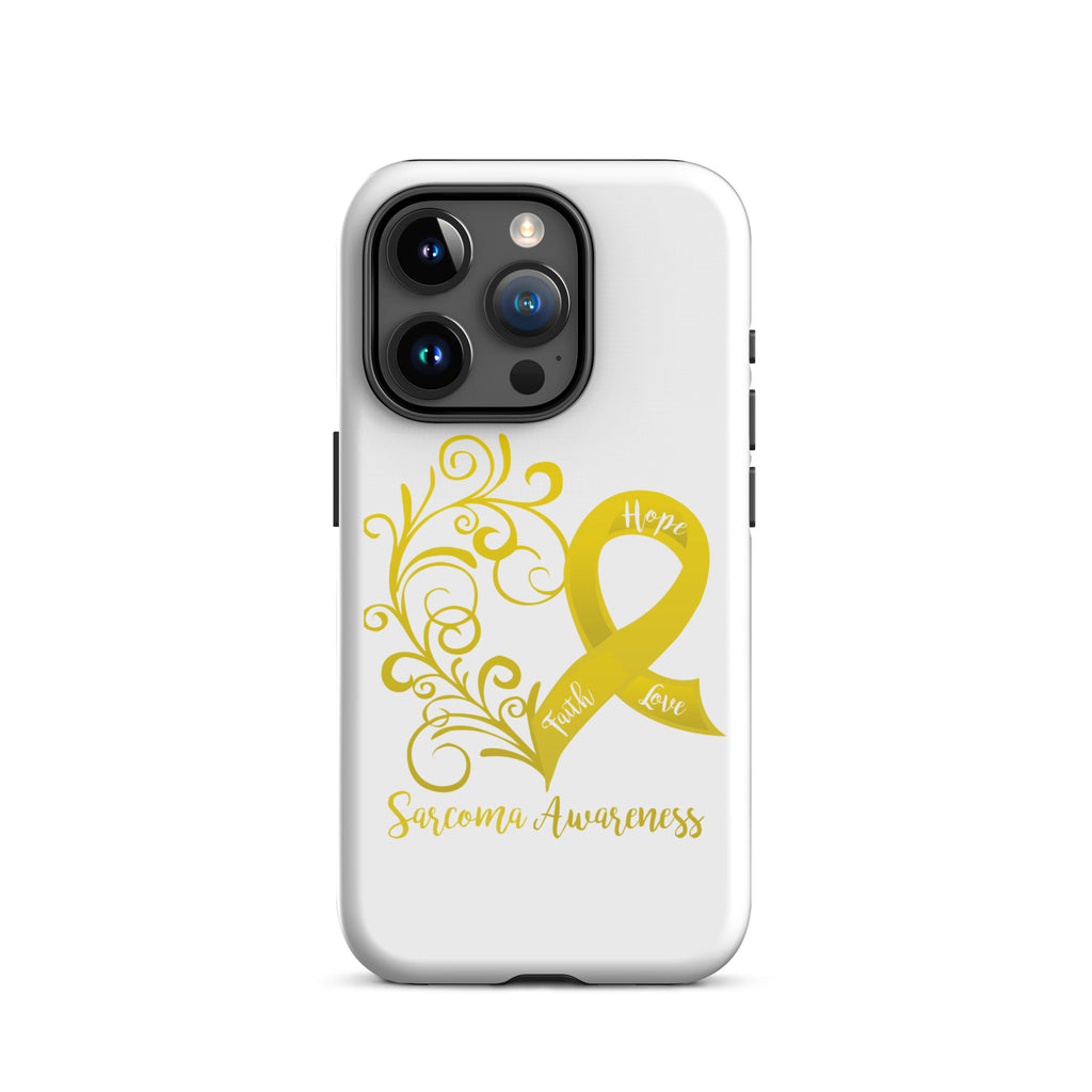 Sarcoma Awareness Heart Tough Case for iPhone® (Several Models Available) (NON-RETURNABLE)