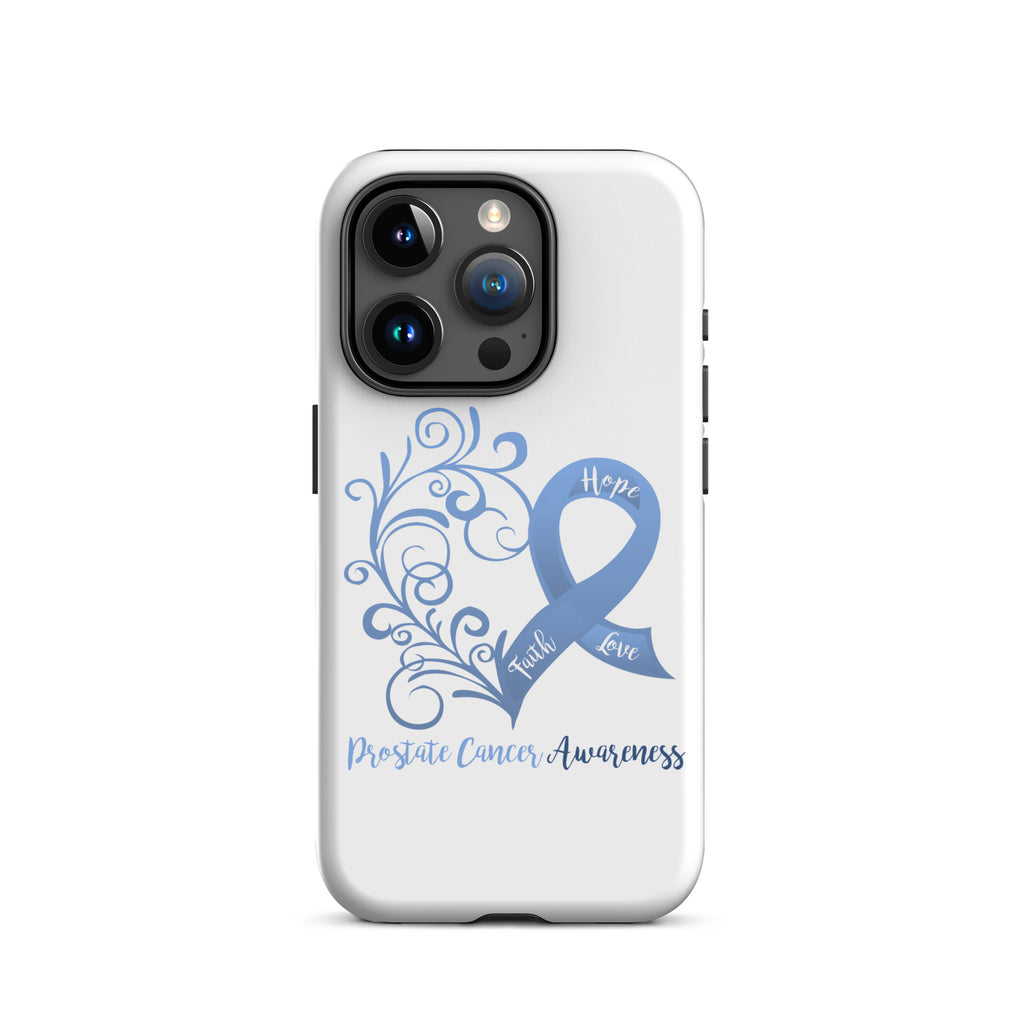 Prostate Cancer Awareness Heart Tough Case for iPhone® (Several Models Available)(NON-RETURNABLE)