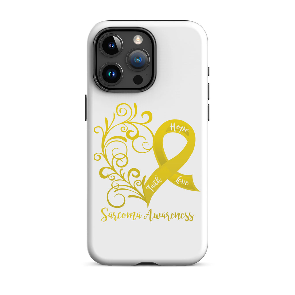 Sarcoma Awareness Heart Tough Case for iPhone® (Several Models Available) (NON-RETURNABLE)