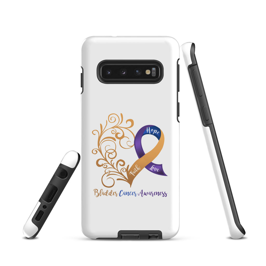 Bladder Cancer Awareness Heart Tough case for Samsung® (Several Models Available)(NON-RETURNABLE)